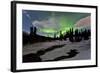 Aurora Borealis over Creek, Yukon, Canada-null-Framed Photographic Print