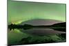 Aurora Borealis over Fish Lake, Whitehorse, Yukon, Canada-null-Mounted Photographic Print