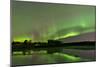 Aurora Borealis over Fish Lake, Whitehorse, Yukon, Canada-null-Mounted Photographic Print