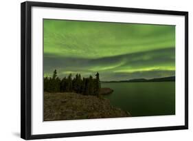 Aurora Borealis over Fish Lake, Yukon, Canada-null-Framed Photographic Print