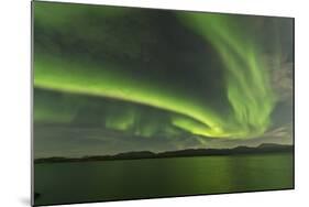 Aurora Borealis over Fish Lake, Yukon, Canada-null-Mounted Photographic Print