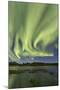 Aurora Borealis over Fish Lake, Yukon, Canada-null-Mounted Photographic Print