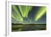 Aurora Borealis over Fish Lake, Yukon, Canada-null-Framed Photographic Print