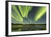 Aurora Borealis over Fish Lake, Yukon, Canada-null-Framed Photographic Print