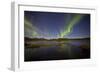 Aurora Borealis over Fish Lake, Yukon, Canada-null-Framed Photographic Print