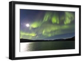 Aurora Borealis over Fish Lake, Yukon, Canada-null-Framed Photographic Print