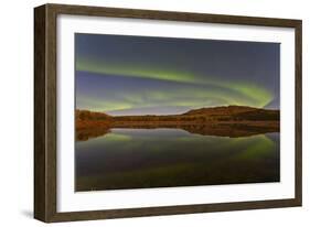 Aurora Borealis over Fish Lake, Yukon, Canada-null-Framed Photographic Print