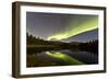 Aurora Borealis over Hidden Lake, Yukon, Canada-null-Framed Photographic Print