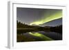 Aurora Borealis over Hidden Lake, Yukon, Canada-null-Framed Photographic Print