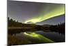 Aurora Borealis over Hidden Lake, Yukon, Canada-null-Mounted Photographic Print