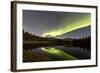 Aurora Borealis over Hidden Lake, Yukon, Canada-null-Framed Photographic Print