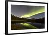 Aurora Borealis over Hidden Lake, Yukon, Canada-null-Framed Photographic Print