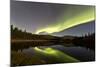 Aurora Borealis over Hidden Lake, Yukon, Canada-null-Mounted Photographic Print