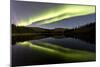 Aurora Borealis over Hidden Lake, Yukon, Canada-null-Mounted Photographic Print