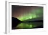 Aurora Borealis over Kluane Lake, Yukon, Canada-null-Framed Photographic Print