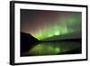 Aurora Borealis over Kluane Lake, Yukon, Canada-null-Framed Photographic Print