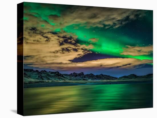 Aurora Borealis over Lake Kleifarvatn, Iceland-Arctic-Images-Stretched Canvas