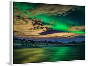 Aurora Borealis over Lake Kleifarvatn, Iceland-Arctic-Images-Framed Photographic Print