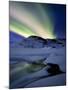 Aurora Borealis over Mikkelfjellet Mountain in Troms County, Norway-Stocktrek Images-Mounted Photographic Print