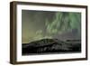 Aurora Borealis over Mountain, Annie Lake, Yukon, Canada-null-Framed Photographic Print