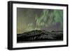 Aurora Borealis over Mountain, Annie Lake, Yukon, Canada-null-Framed Photographic Print