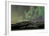 Aurora Borealis over Mountain, Annie Lake, Yukon, Canada-null-Framed Photographic Print