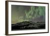 Aurora Borealis over Mountain, Annie Lake, Yukon, Canada-null-Framed Photographic Print