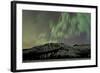 Aurora Borealis over Mountain, Annie Lake, Yukon, Canada-null-Framed Photographic Print