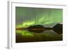 Aurora Borealis over Mountain, Carcross, Yukon, Canada-null-Framed Photographic Print