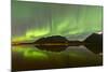 Aurora Borealis over Mountain, Carcross, Yukon, Canada-null-Mounted Photographic Print