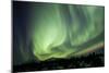 Aurora Borealis over Mountain, Yukon, Canada-null-Mounted Photographic Print