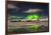 Aurora Borealis over Mt Hoffell, Hoffellsjokul Glacier, Iceland-Arctic-Images-Framed Photographic Print