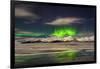 Aurora Borealis over Mt Hoffell, Hoffellsjokul Glacier, Iceland-Arctic-Images-Framed Photographic Print