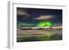 Aurora Borealis over Mt Hoffell, Hoffellsjokul Glacier, Iceland-Arctic-Images-Framed Photographic Print