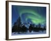 Aurora Borealis Over Nova Mountain Wilderness, Troms, Norway-Stocktrek Images-Framed Photographic Print