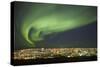 Aurora Borealis over Reykjavik-Arctic-Images-Stretched Canvas