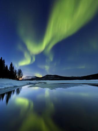 Aurora Borealis over Sandvannet Lake in Troms County, Norway' Photographic  Print - Stocktrek Images 