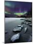 Aurora Borealis Over Sandvannet Lake in Troms County, Norway-Stocktrek Images-Mounted Photographic Print