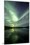 Aurora Borealis over Schwatka Lake, Yukon, Canada-null-Mounted Photographic Print