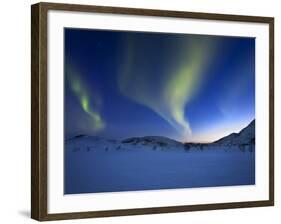 Aurora Borealis over Skittendalen Valley in Troms County, Norway-Stocktrek Images-Framed Photographic Print