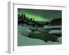 Aurora Borealis Over Tennevik River, Troms, Norway-Stocktrek Images-Framed Photographic Print