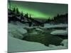 Aurora Borealis Over Tennevik River, Troms, Norway-Stocktrek Images-Mounted Photographic Print