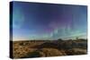Aurora Borealis over the Badlands of Dinosaur Provincial Park, Canada-null-Stretched Canvas