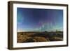 Aurora Borealis over the Badlands of Dinosaur Provincial Park, Canada-null-Framed Photographic Print