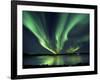 Aurora Borealis over Tjeldsundet in Troms County, Norway-Stocktrek Images-Framed Photographic Print