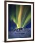 Aurora Borealis over Toviktinden Mountain in Troms County, Norway-Stocktrek Images-Framed Photographic Print