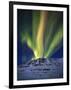 Aurora Borealis over Toviktinden Mountain in Troms County, Norway-Stocktrek Images-Framed Photographic Print