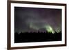 Aurora Borealis over Trees, Yukon, Canada-null-Framed Photographic Print