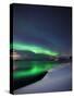 Aurora Borealis Over Vagsfjorden in Troms County, Norway-Stocktrek Images-Stretched Canvas