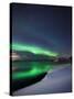 Aurora Borealis Over Vagsfjorden in Troms County, Norway-Stocktrek Images-Stretched Canvas